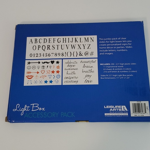 Leisure Arts Light Box Letters Numbers Accessories - Picture 2 of 8